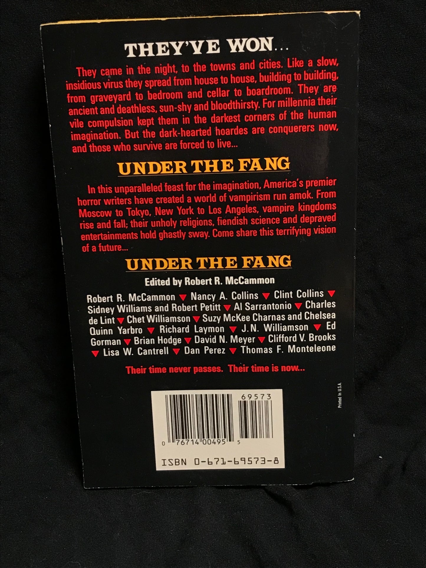Under the Fang edited by Robert R. McCammon