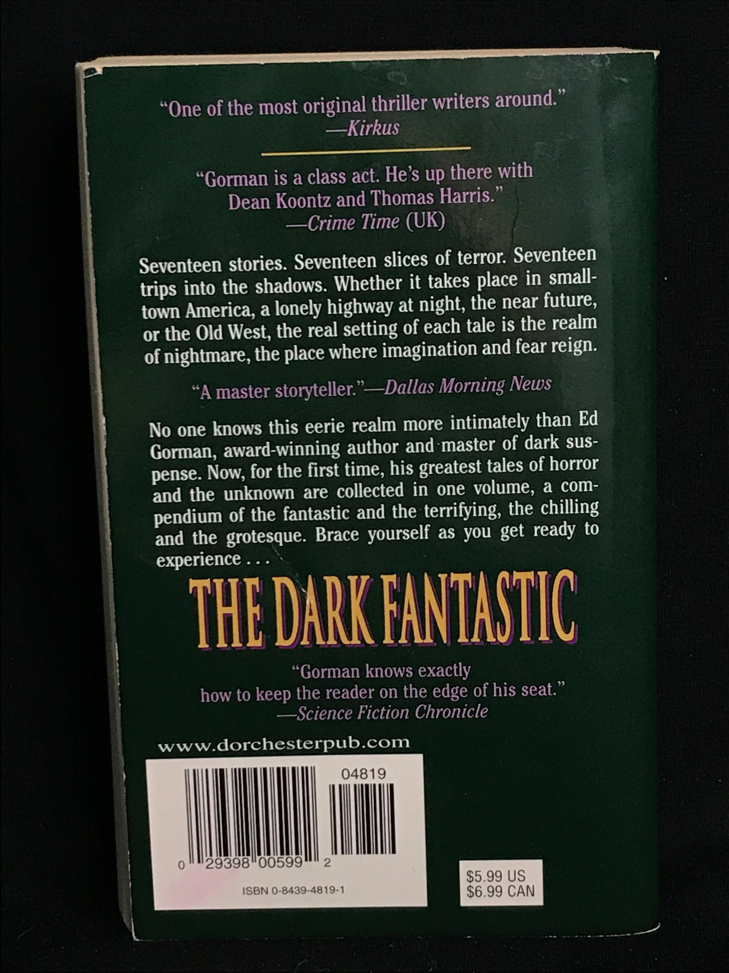 The Dark Fantastic by Ed Gorman