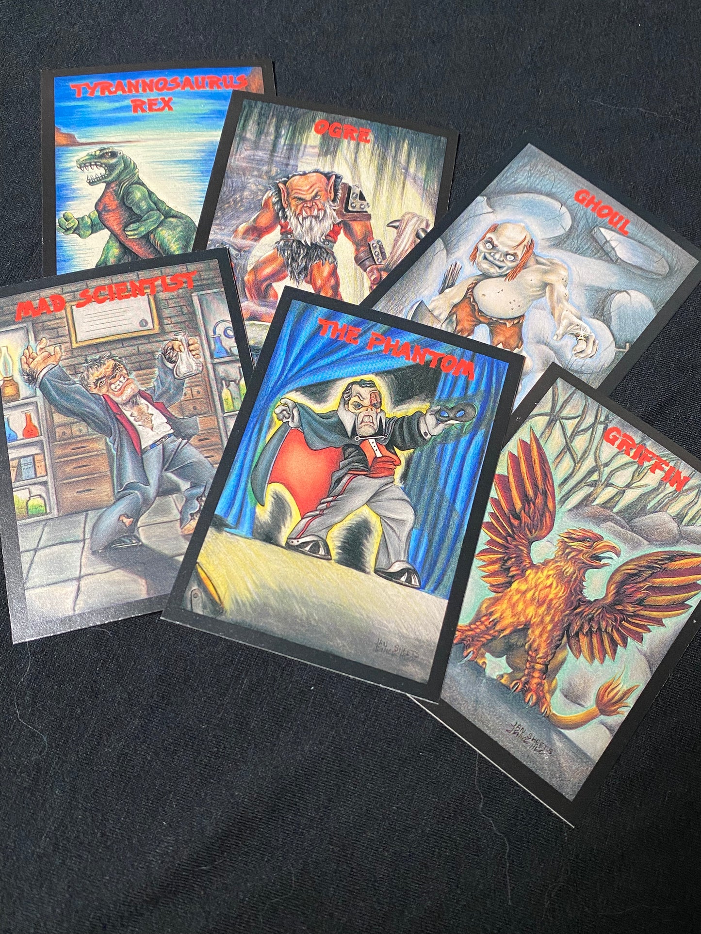 Vintage Monster In My Pocket Trading Cards