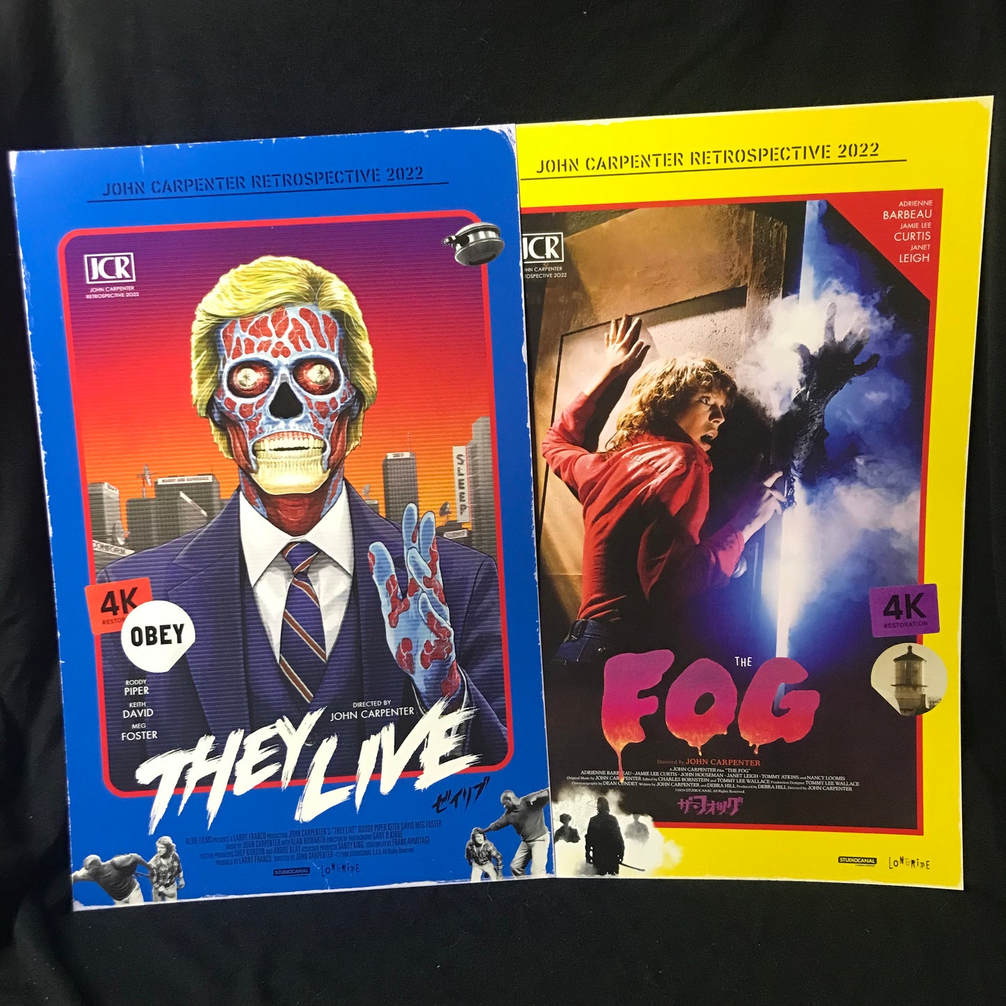John Carpenter "They Live" and "The Fog" Chirashi