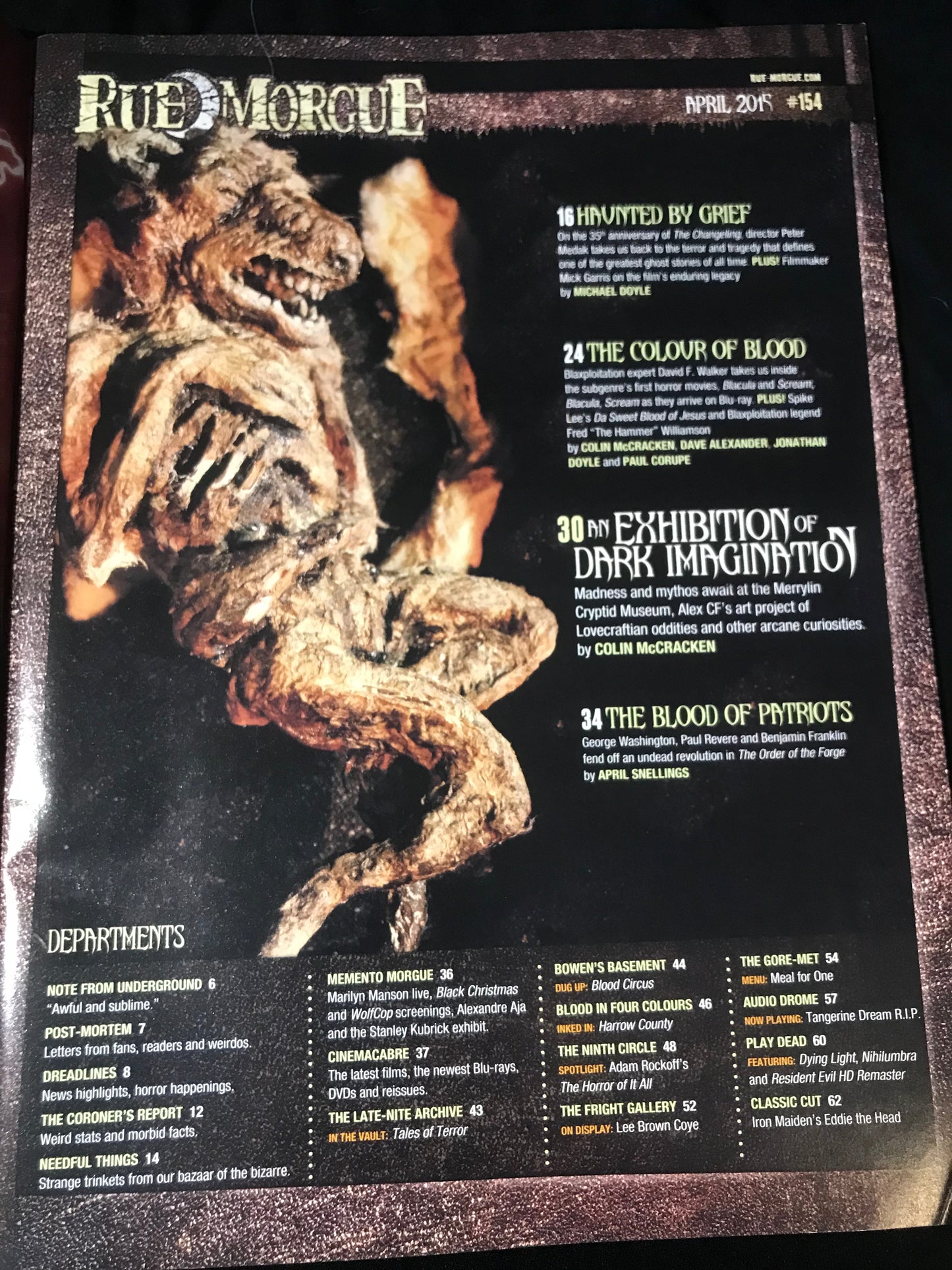 Rue Morgue #154 (April 2015)