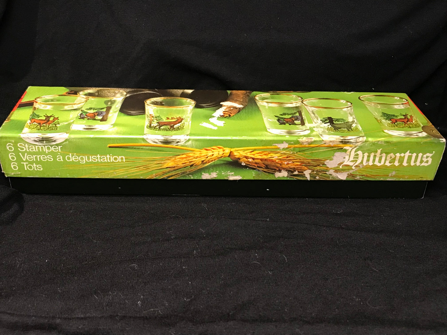 Vintage 1950's German Wildlife Shot Glasses