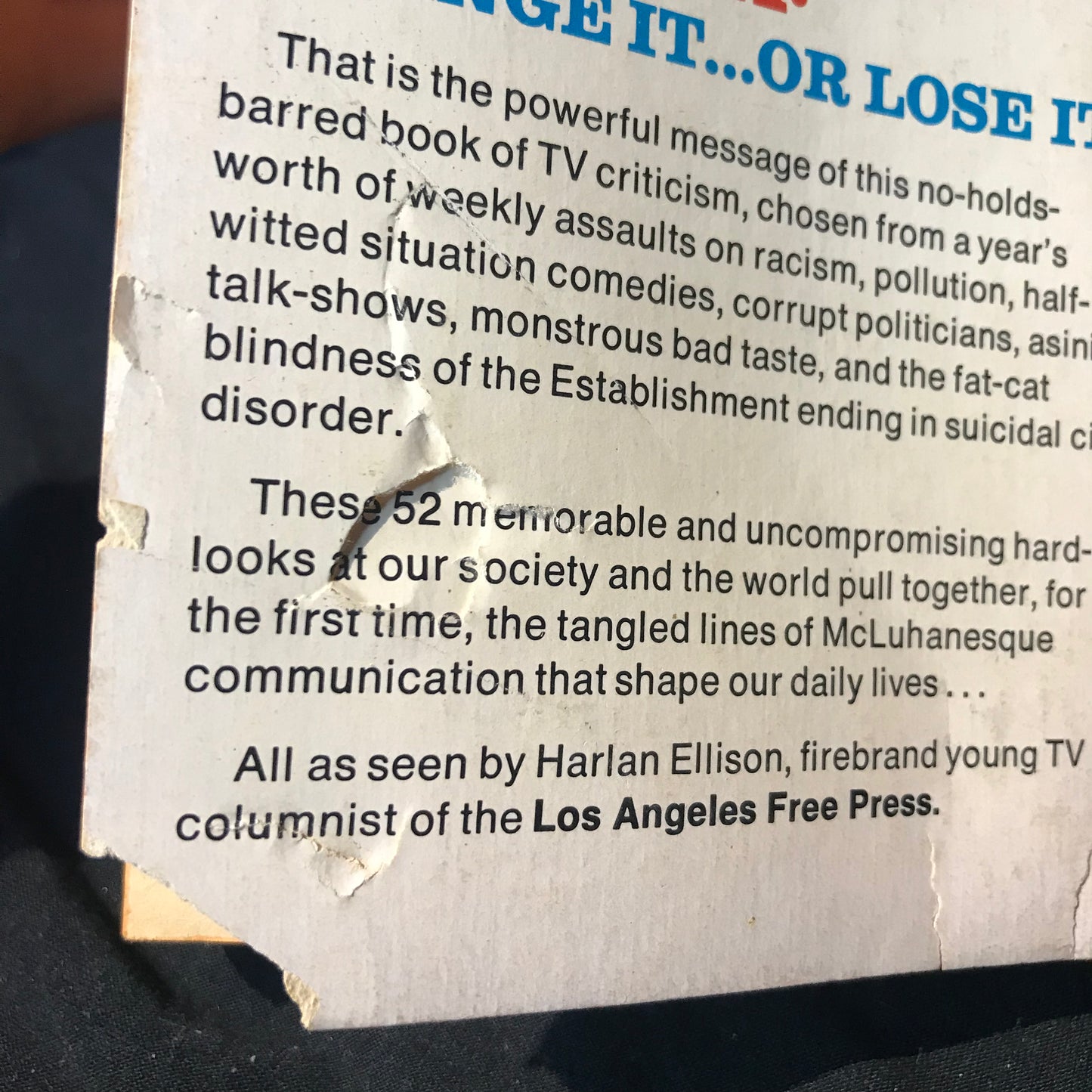 The Glass Teat and The Other Glass Teat by Harlan Ellison