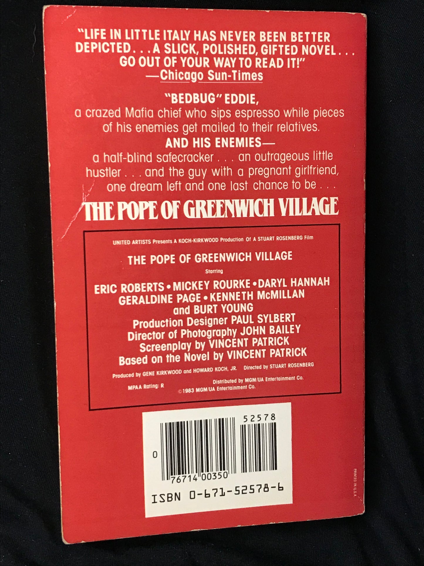 The Pope of Greenwich Village by Vincent Patrick